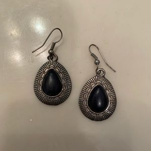 Black and Silver Earrings